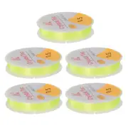 5pcs 0.5mm Elastic String Craft DIY Making Stretchy Cord Thread TPU, Yellow