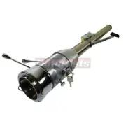 Raw 32" Manual Floor Shift Tilt Steering Column + Ignition Key Chevy Pontiac GM (for: Chevrolet)