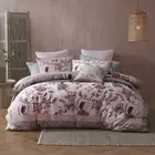 Logan & Mason Lorelai Rose 250TC 100% Cotton Sateen Quilt Cover Set Queen