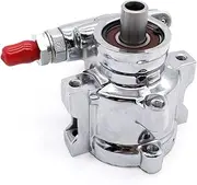 Remote Power Steering Pump Chrome Compatible with 1980-2001 Chevy GM Saginaw TC Type 2 Car Replacement Parts