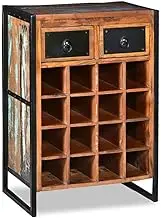 VRAXO Wine Rack for 16 Bottles Solid Reclaimed Wood -30.5KG,244831