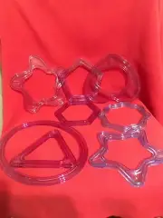 Creative Memories custom cutting plastic template patterns - variety of 8