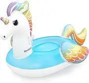 [Bestway] Unicorn Pool Float, Kids Inflatable Ride-On with Handles, Inflatable Beach Toys