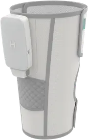 Homedics Modulair Knee Compression Wrap + Controller Light Grey