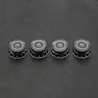 4pcs Plastic Top Hat Knobs Guitar Speed Control Knobs Volumes Tone Control Knob