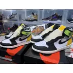 AIR JORDAN 1 RETRO OG 螢光黑白 555088-118 575441-118 慢跑鞋