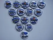 Orlando Magic flat back buttons or pin badge cabochons embellishments magnets