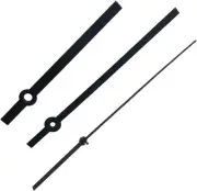 3Pcs Black Clock Hands Repair Kit Wall Clocks Quartz Movement DIY Supplies fo...
