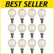E12 Base Dimmable Globe Bulbs 2700K - 12 Energy Efficient Pack for Home