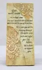 Freestanding Hanging/Wall Plaque with Inspirational Saying - Get well soon