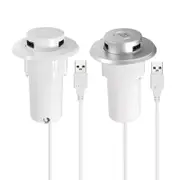 Bakeey Desktop embedded USB2.0 3Ports HUB For iphone X 8/8Plus Samsung S8 MIX2 Mac Laptop 12288 SILVER