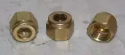 (Lot of 3) 3/8" Tube Fitting Brass Nut Ham-Let 761LB3/8