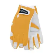 Annabel Trends - Sprout Mustard Yellow Ladies Goatskin Garden Gloves - OSFA