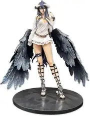 Japanese Anime Figure Overlord III Albedo Wedding Dress Flower Ball White Devil