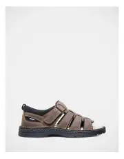 [Hush Puppies] Spartan Closed Back Sandal in Brown