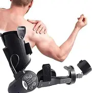 Electric Intelligent Joint Support for Stroke Hemiplegic Arm Elbow Rehabilitation Robot Equipment, Wireless Intelligent Button Control, Hinged Elbow Support Arm Trainer,Left