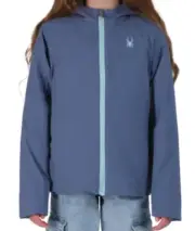 NEW Spyder Youth Full Zip Hooded Superlite Jacket Size Large (14/16)