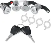 4pcs/Set Door Lock Set Barrel, for Renault, Mascot, for Opel, Movano, for Nissan, Intersta 1998-2009 Car Door Lock Latch