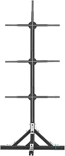 3PCS 50cm/19.68in 3D Fan Hologram Projector Advertising Display Stand Led Sign Holographic Lamp Player Fan Stand Support Splicing Fan Festival Advertising Display