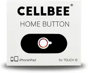 CELLBEE 1 x Home Button Touch ID Sticker Suitable for iPhone iPad Home Button Sticker White Red Ring 2.0 - Increase iPhone 6 6s 7 8 Plus SE 2020 iPad Air Mini Tempered Glass