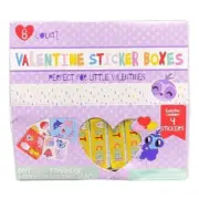 Bendon Kids Valentine Sticker Boxes 8 Count Set Perfect For Little Valentines