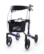 Light Weight Mobility Shopping Cart Aged Care Adult Carbon Fiber Walking Rollator Space Walker With Seat