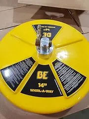AR ANNOVI REVERBERI AR-ROTARY14 14 Heavy-Duty Rotary Surface Cleaner for Pressure Washers 4000 PSI, 8 GPM, 1/4" Quick Connect, Yellow