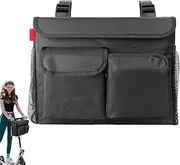 Scooter Storage Bag - Handlebar Electric Scooter Large Capacity Bag,Multi-Pocket Cycling Organization Wheelchair Side Pocket for Cell Phone, Keys