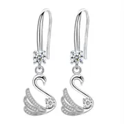 2PCS Copper Women's Fashion Jewelry Long Tassel Retro Simple Hook Earrings