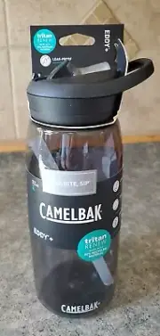 CamelBak eddy+ BPA Free Water Bottle, 32 oz Charcoal, 1L NEW
