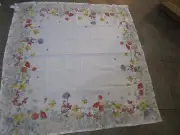 Pottery Barn Vintage Hilltop Easter table throw 50 X 50 New w tags
