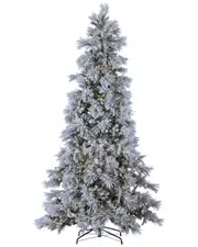 Sterling Tree Company 9ft Pre-Lit Lightly Flocked Snowbell Pine With 900 Twinkling Lights