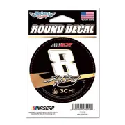 KYLE BUSCH #8 3CHI RACING 3" ROUND NASCAR DECAL RCR 2023