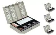 Cash Box, 3 1/8"H x 11 3/8"W x 7 5/8"D, Sand