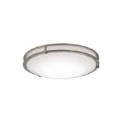 AFX CAF182900L30MV Carlisle 18"W LED Flush Mount Bowl Ceiling - Nickel
