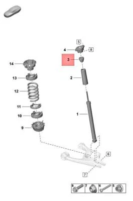 Genuine PORSCHE Taycan Y1A Stop Buffer 9J1512131C
