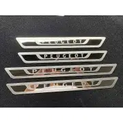 Set of 4 steel door sill protectors for Peugeot 308 408 508 3008 2008 307Ultra thin door sill welcome pedal