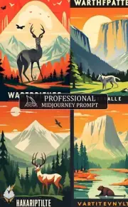 National Park Poster Midjourney Prompt, midjourney prompt, Midjourney guide