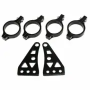 Universal Motorcycle Head Light Headlight Fork Mount Bracket 39mm Black
