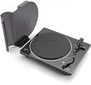 Denon DP450USB Hi-Fi Turntable, Black, USB, Belt-Driven, Multi-Speed, S-Shaped Tonearm, Removable Dust Cover, MM Cartridge, Compatible with MC Cartridge