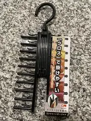 360° Adjustable Tie Rack Hanger Organizer Scarf Belt Closet Holder Plastic Black