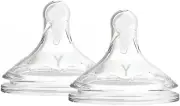 Dr Brown’S Y-Cut Wide-Neck Options plus Teat 2 Pack