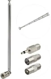 Telescopic FM Antenna Replacement & TV for Indoor Bluetooth Home Stereo Receiver