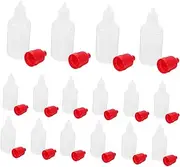 BESTYASH 50pcs Liquid Medicine Dropper Bottles Refillable Plastic Containers Leakproof Design for Eye Drops Essential Oils and Ink Storage