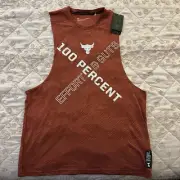 Under Armour Project Rock 100% Effort Gym Tank Top Mens Sz L NEW*1370488-635