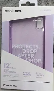 Tech21 Evo Check Case for Apple iPhone Xs Max Orchid Purple