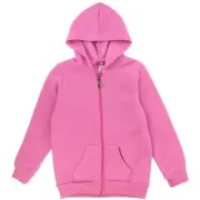 Coney Island Girls Pink Basic Zip Fleece Hoodie size 4
