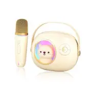 K9 Cute Space Bear Mini Karaoke Machine for Kid, Rechargeable 1800mAh