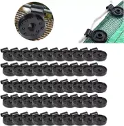 Shade Cloth Plastic Clips Plastic Sunshade Clips Shade Netting Black Clips,50Pcs