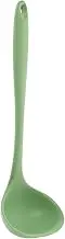 HEATSHAKING Large Silicone Ladle Spoon for Serving Soup Porridge Rice Heat Resistant Scratch Resistant Kitchen Utensil Stylish Cooking Spoon for Home Restaurant Use